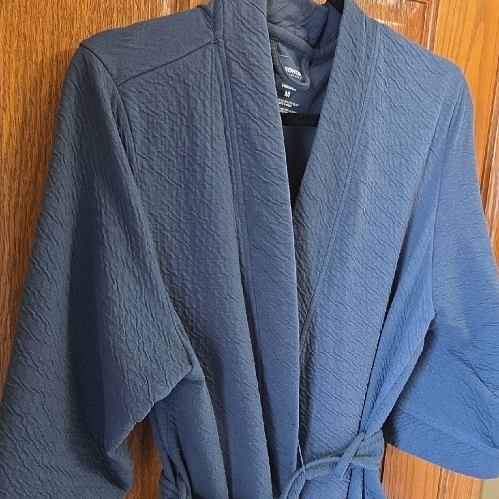 Sonoma Navy Textured Robe - Picture 8 of 9
